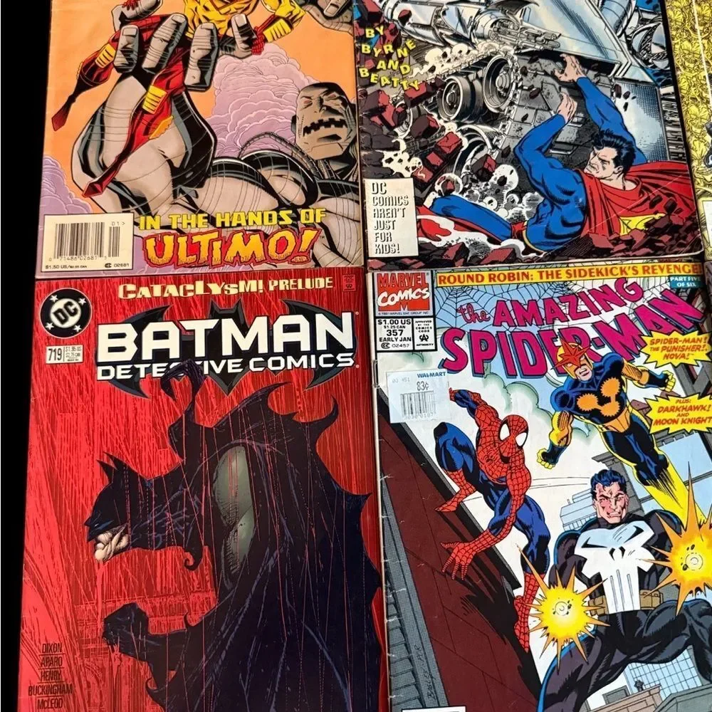 Comic Book Collection with Vibrant Covers